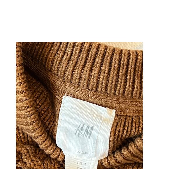 H&M LOGG Knit Mock Neck Sweater Mens M - Picture 3 of 3